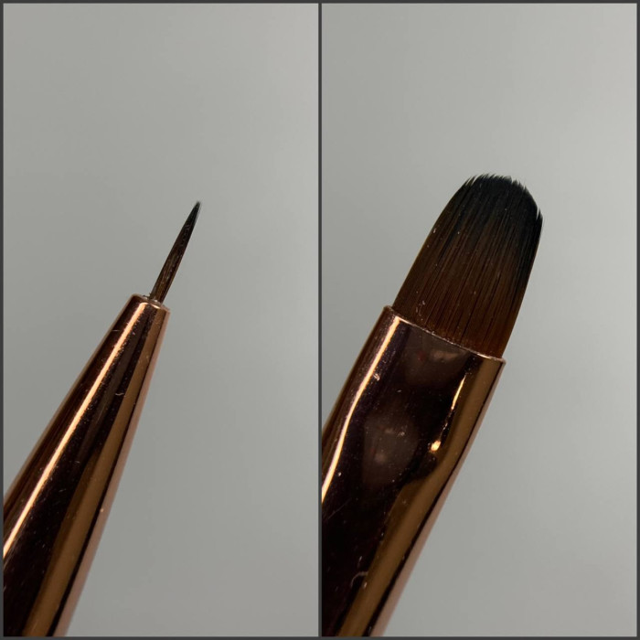 Edlen Multibrush Кисть двухсторонняя овал-лайнер 6mm