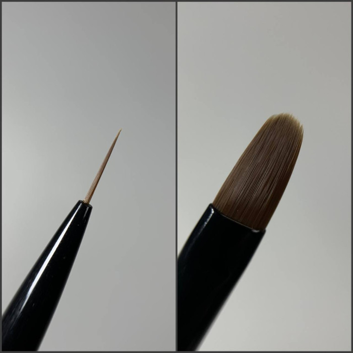 Staleks пензлик двосторонній овал-лайнер 11/10mm