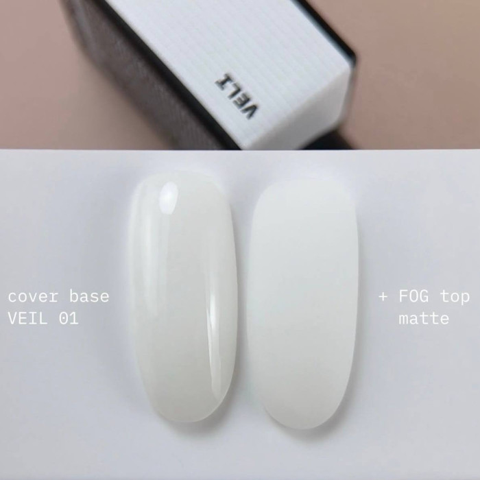 BIBLIOTEKA Cover Base #01 Veil база водянисто-молочная 10ml