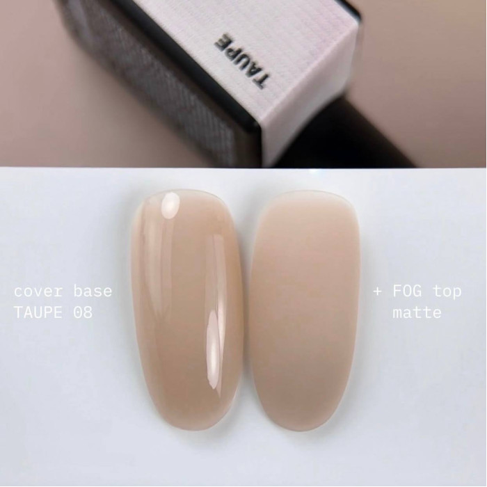 BIBLIOTEKA Cover Base #08 Taupe база теплая бежевая 10ml