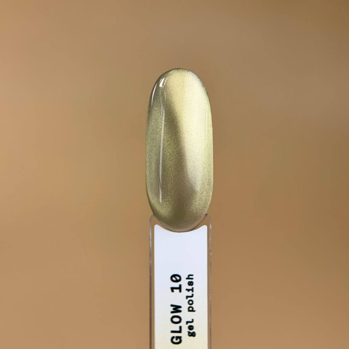 BIBLIOTEKA Cat eye #10 Solar glow гель-лак кошка теплый золотистый 10ml