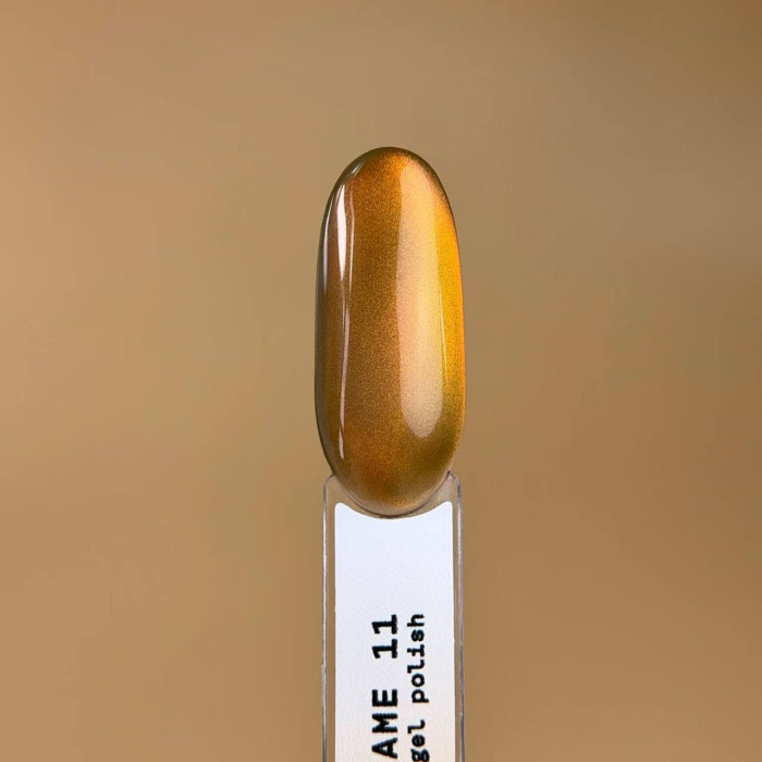 BIBLIOTEKA Cat eye #11 Flame гель-лак кошка медно-оранжевый 10ml