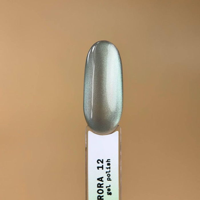 BIBLIOTEKA Cat eye #12 Aurora гель-лак кошка зелено-перламутровый 10ml