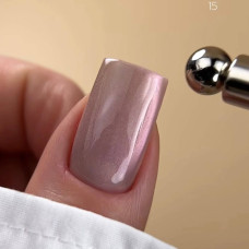 BIBLIOTEKA Cat eye #15 Nebula гель-лак кошка сиренево-розовый 10ml