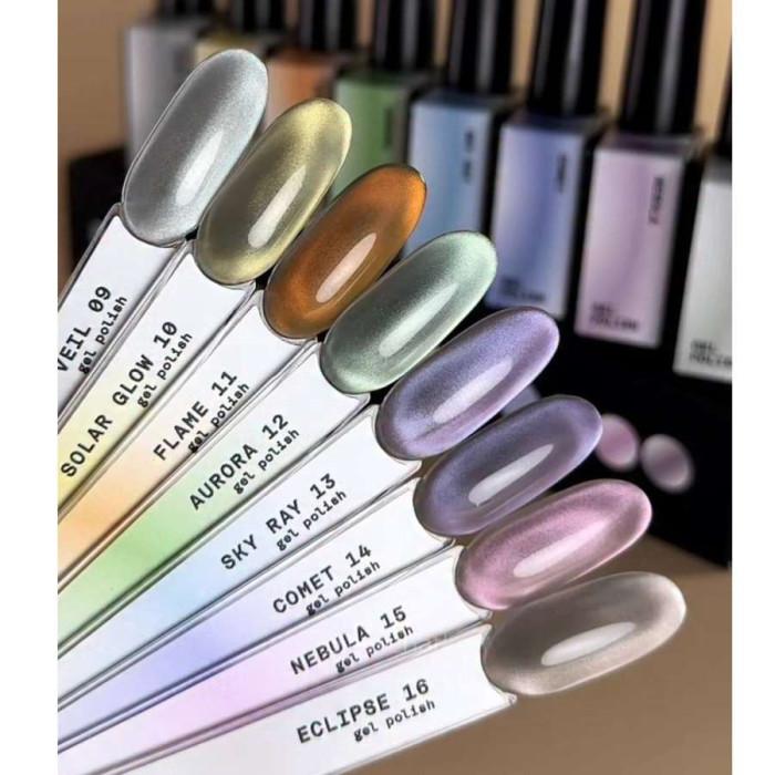 BIBLIOTEKA Cat eye #16-09 Gel Polish set RAYS набор гель-лаков