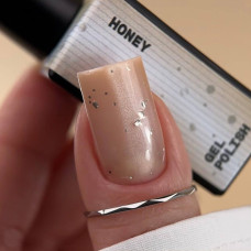 BIBLIOTEKA Cat eye #18 Honey гель-лак кошка медовый с серебряными хлопьями 10ml