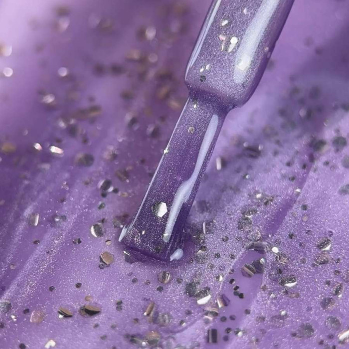 BIBLIOTEKA Cat eye #23 Lolly гель-лак кошка светлый лиловый с серебряными хлопьями 10ml