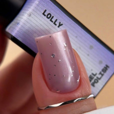 BIBLIOTEKA Cat eye #23 Lolly гель-лак кошка светлый лиловый с серебряными хлопьями 10ml