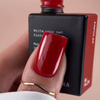 BIBLIOTEKA #028 Impulse гель-лак яскраво-червоний 10ml