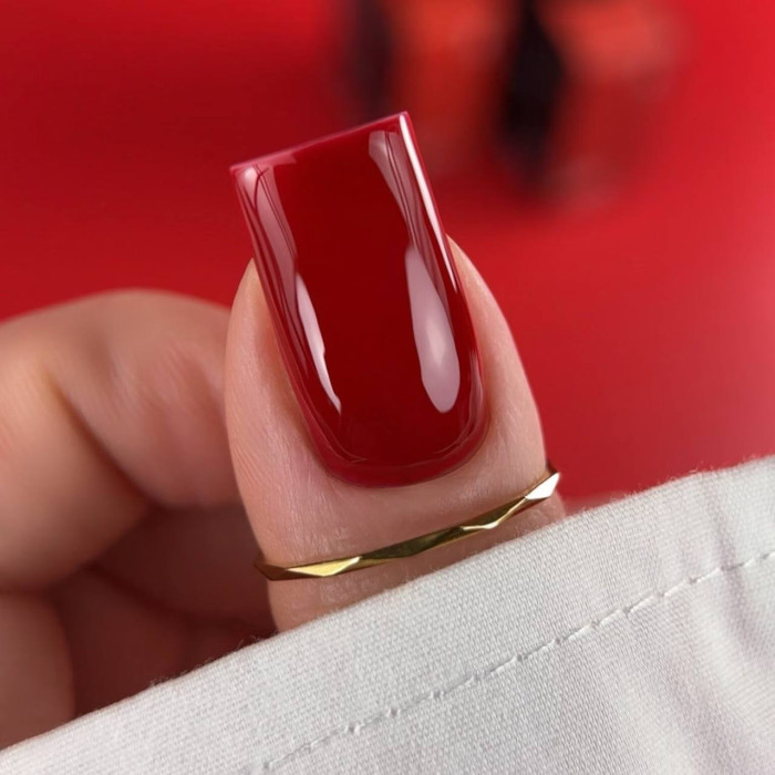 BIBLIOTEKA #043 Ruby гель-лак теплый насыщенный красный 10ml