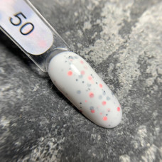 Edlen Cover Base Candy #50 База молочна з різнокольоровими пластівцями 17ml