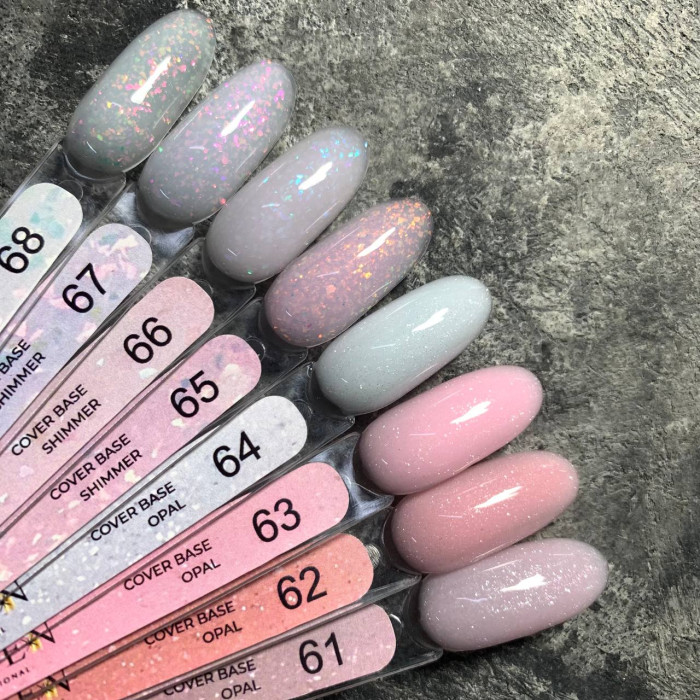 Edlen Cover Base Opal #63 База камуфлююча з мікроблискітками 17ml