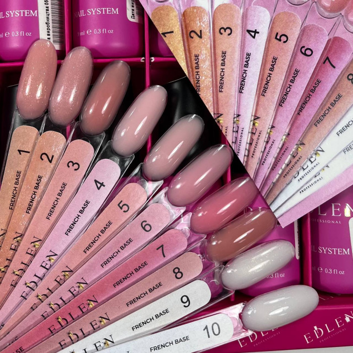 Edlen French Base #09 База молочна з золотим шиммером 17ml