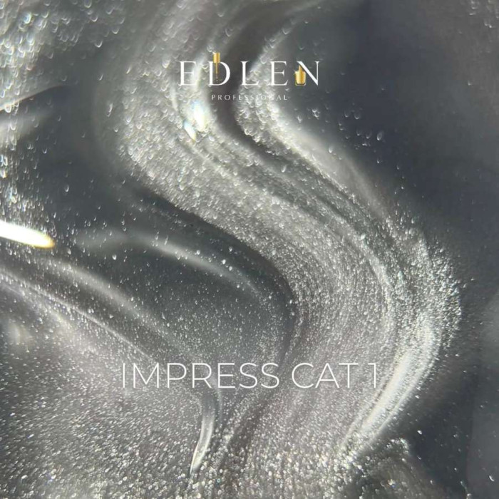 Edlen Impress Cat Eye #01 Гель-лак кошка серебряный 9ml