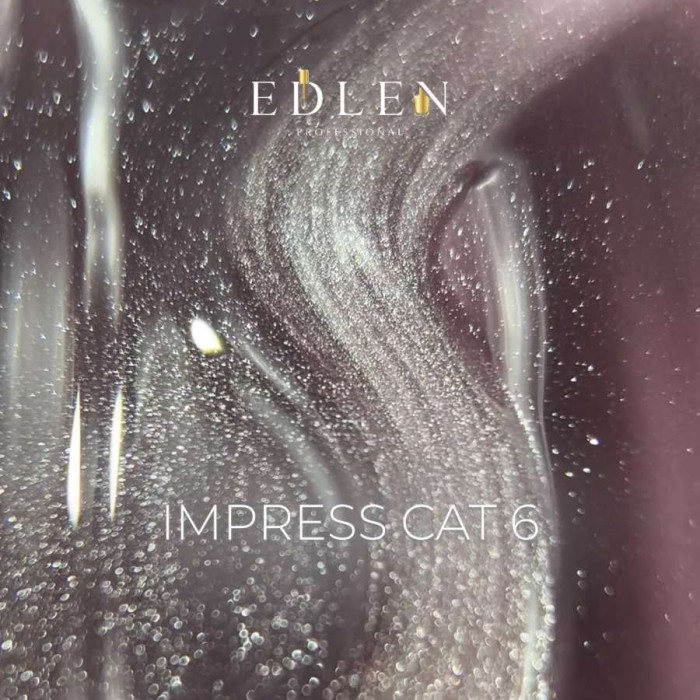 Edlen Impress Cat Eye #06 Гель-лак кошка бледно-лавандовый 9ml