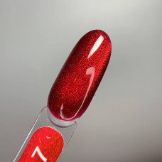 Edlen Impress Cat Eye #07 Гель-лак кішка червоно-малиновий 9ml