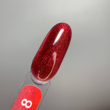 Edlen Impress Cat Eye #08 Гель-лак кішка ягідний 9ml