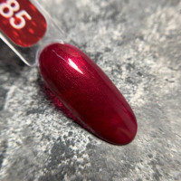 Edlen Color #085 Гель-лак спелая вишня металлик 9ml