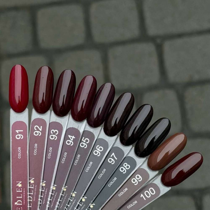 Edlen Color #097 Гель-лак глибокий бордовий 9ml