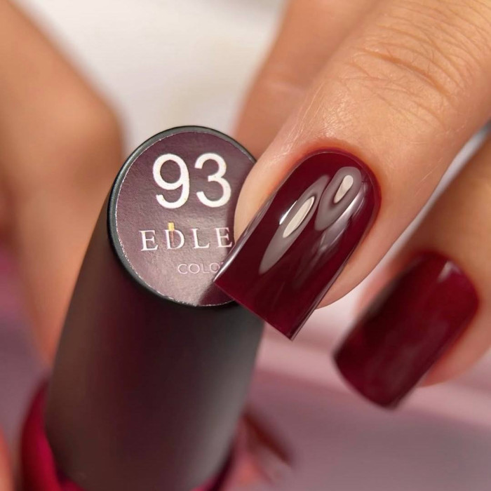 Edlen Color #093 Гель-лак бордова роза 9ml