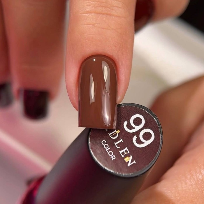 Edlen Color #099 Гель-лак молочний шоколад 9ml