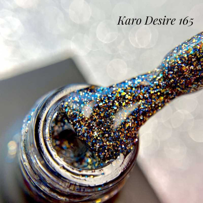 Karo Desire #165 Гель-лак кольоровий з блискітками 8ml