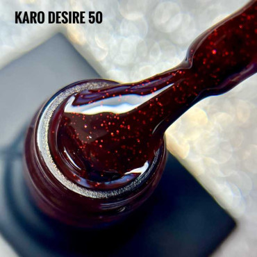 Karo Desire #050 Гель-лак кольоровий з блискітками 8ml