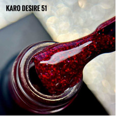 Karo Desire #051 Гель-лак кольоровий з блискітками 8ml