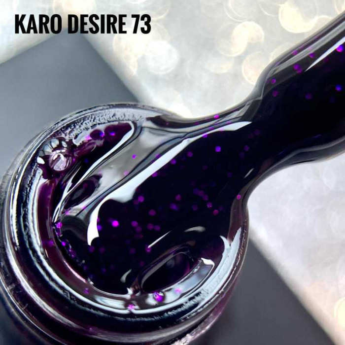 Karo Desire #073 Гель-лак цветной с блестками 8ml