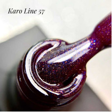 Karo Line #57 Гель-лак кольоровий з блискітками 8ml