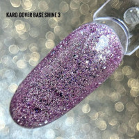 Karo Base Cover Shine #3 База камуфлирующая с мелкой поталью 8ml