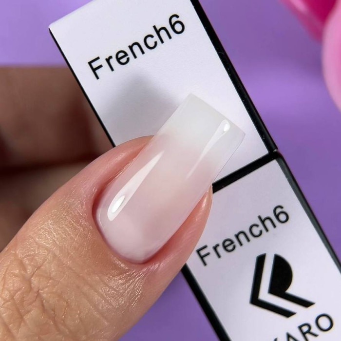 Karo French #06 Гель-лак камуфлирующий молочно-розовый 8ml