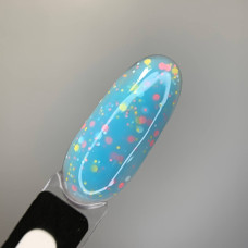Saga Coctail Base #01 База кольорова з різнокольоровими пластівцями 13ml