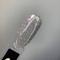 Saga Fiery Base #07 База світловідбивна срібна з блискітками 9ml