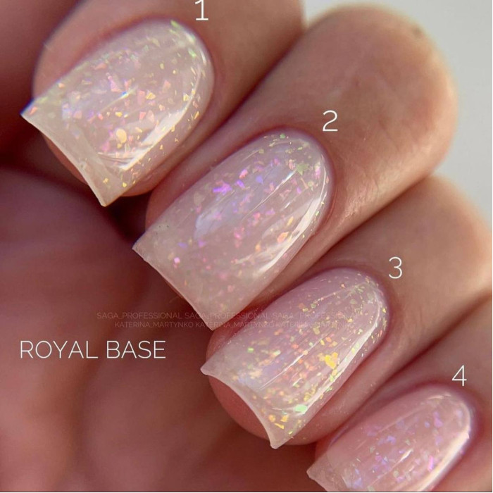 Saga Royal Base #04 Камуфлирующая база с хлопьями юки 9ml