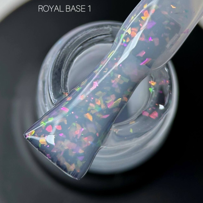 Saga Royal Base #01 Камуфлирующая база с хлопьями юки 9ml