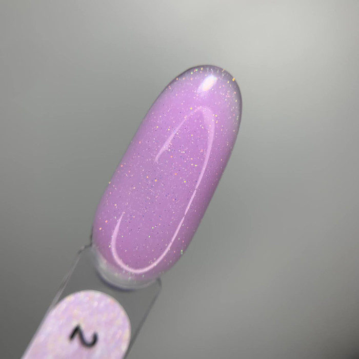 Saga Shimmer Base #02 База цветная сиреневая с бронзовым шиммером 15ml