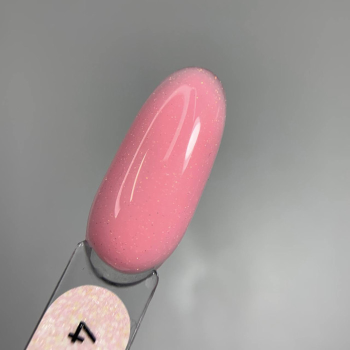 Saga Shimmer Base #04 База цветная розовато-красная с бронзовым шиммером 15ml