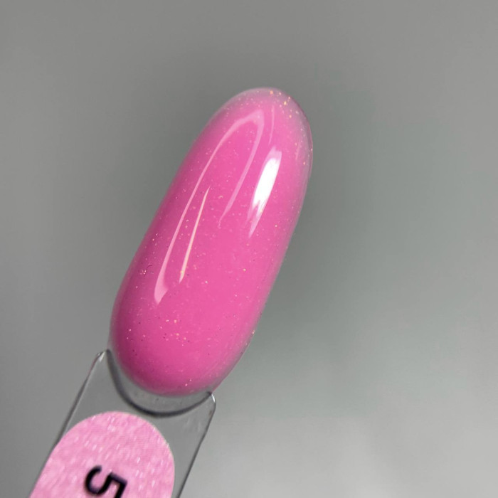 Saga Shimmer Base #05 База цветная ярко-розовая с бронзовым шиммером 15ml.