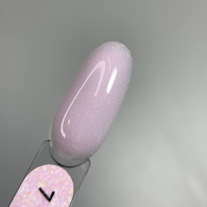 Saga Shimmer Base #07 База камуфлирующая бледно-сиреневая с бронзовым шиммером 15ml