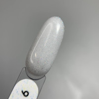 Saga Shimmer Base #09 База молочная-серая с голографическим шиммером 15ml