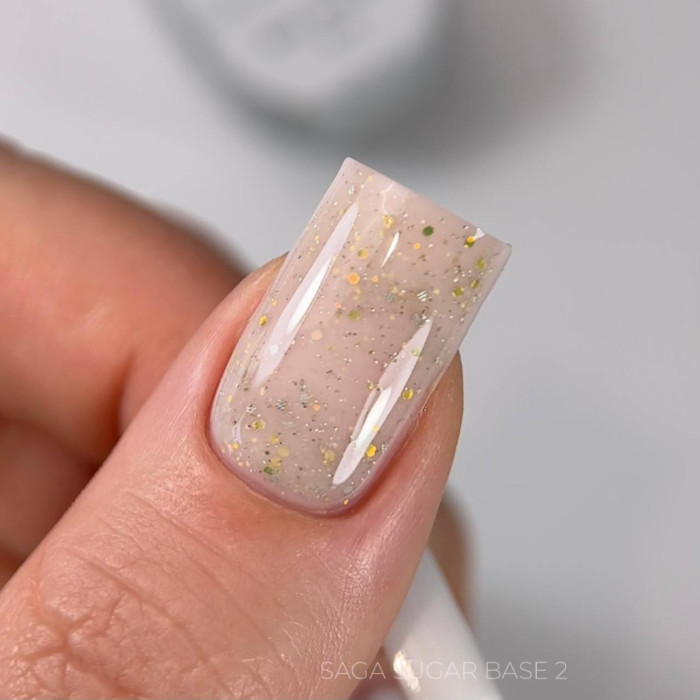 Saga Sugar Base #1 База с блестками 10ml