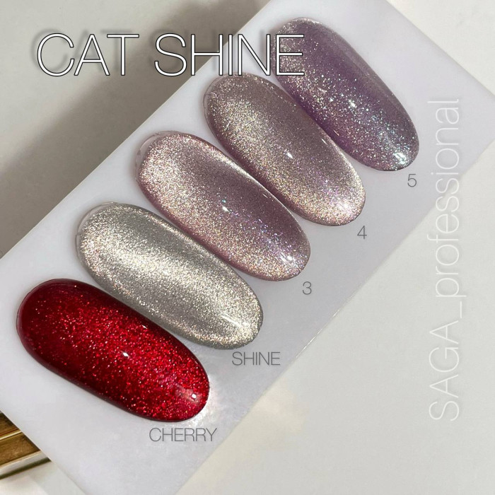 Saga Cat Shine Гель-лак кішка 9ml