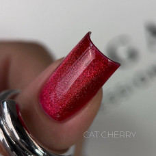 Saga Cat Shine Cherry Гель-лак кішка вишня 9ml