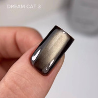 Saga Dream Cat #03 Гель-лак кішка срібно-бежевий 10ml