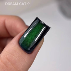 Saga Dream Cat #09 Гель-лак кошка зелёный брахат 10ml