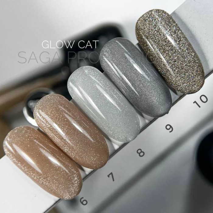 Saga Cat Glow #07 Гель-лак кошка 9ml
