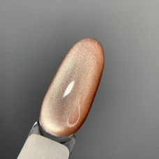 Saga Space Cat #7 Гель-лак кішка персиково-срібний 10ml