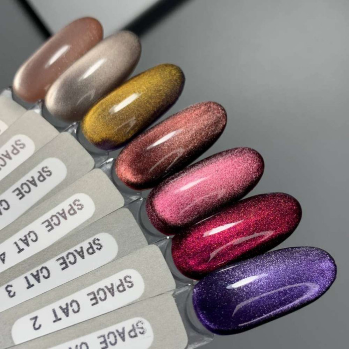 Saga Space Cat #2 Гель-лак кошка вишневый 10ml