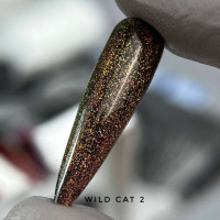 Saga Cat Wild #02 Гель-лак кішка хамелеон золотисто-фіолетова 9ml